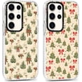 thumbnail image 1 of 2 Packs Christmas Transparent Print Phone Case for Samsung Galaxy S24+ 5G 6.7", Aesthetics Pattern Design Soft TPU Silicone Xmas Cases, Shockproof Bumper Protector Camera Girls Cover, Tree C, 1 of 5