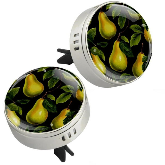 2 Packs Decoration Air Freshener Pear Car Aromatherapy Essential Oil