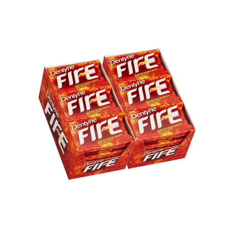 2 Packs | Dentyne Fire Spicy Cinnamon Gum, 16 Pieces, 12 Count