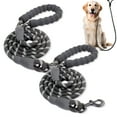thumbnail image 1 of 2 Packs Dog Leash, Heavy Duty Nylon Braided Rope Dog Leash, Comfortable Padded Handle Strong Leashes for Large, Medium and Small Dogs, 1 of 8
