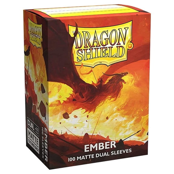 2 Packs Dragon Shield Dual Matte Ember Standard Size 100 ct Card Sleeves Value Bundle!