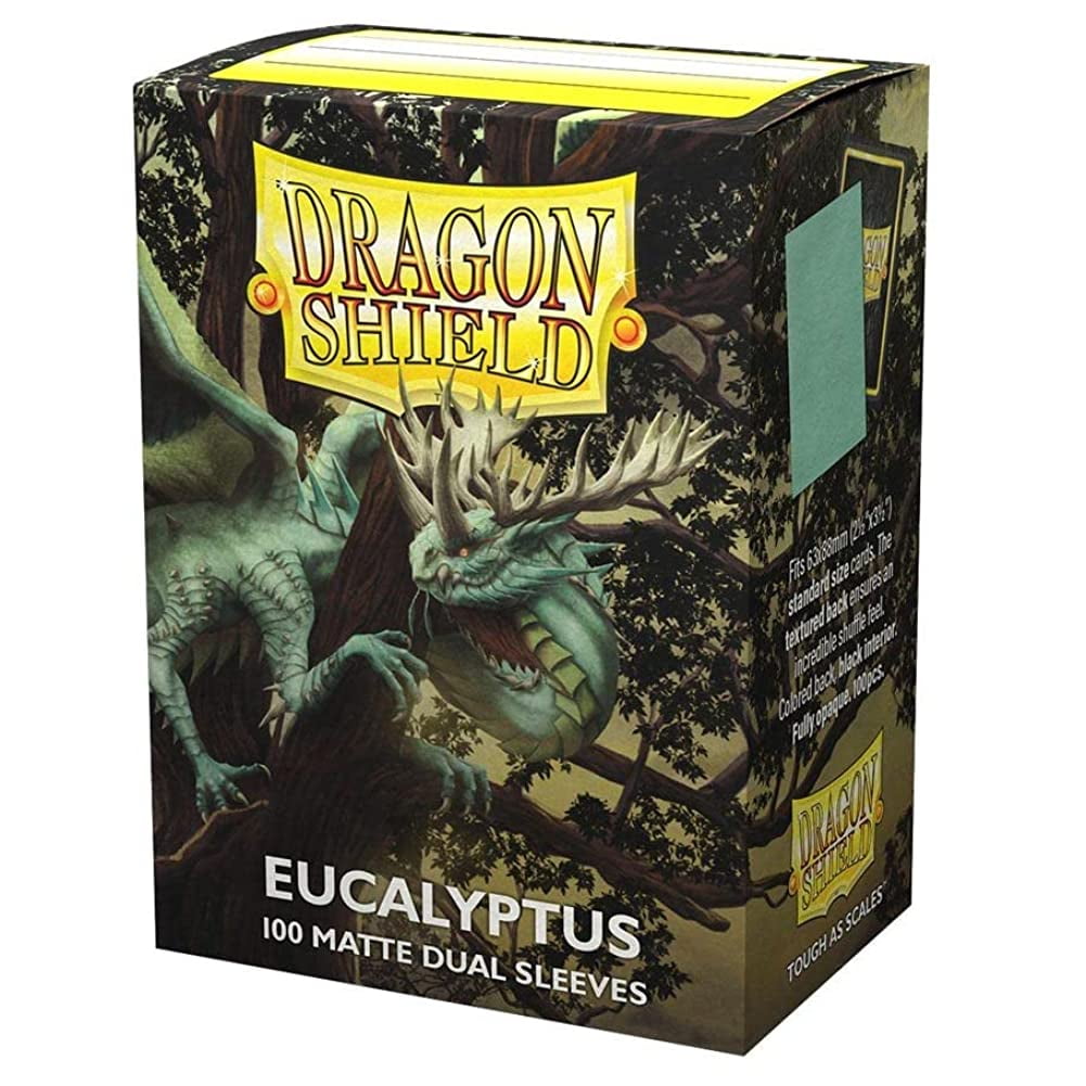 2 Packs Dragon Shield Dual Matte Eucalyptus Standard Size 100 ct Card Sleeves Value Bundle!