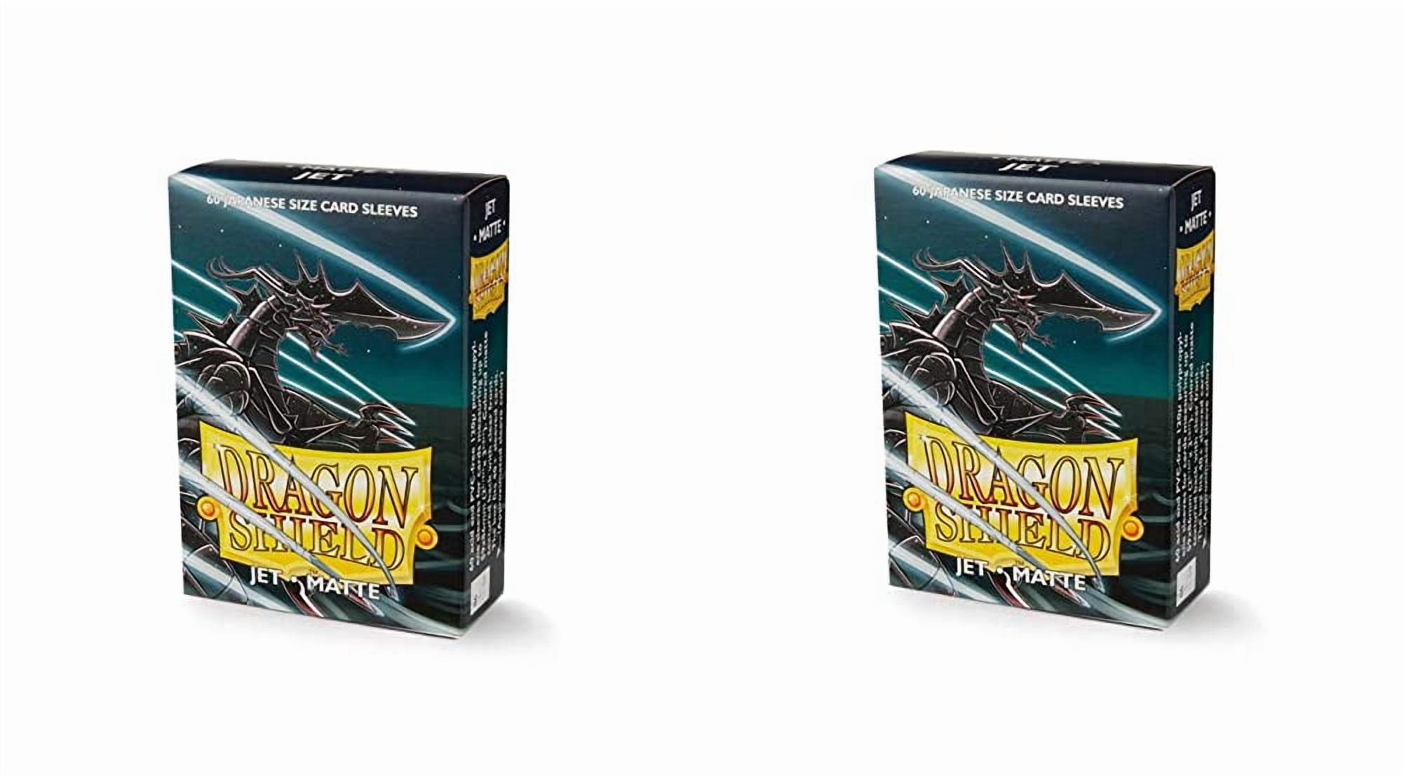 2 Packs Dragon Shield Matte Mini Japanese Jet 60 ct Card Sleeves Value Bundle!