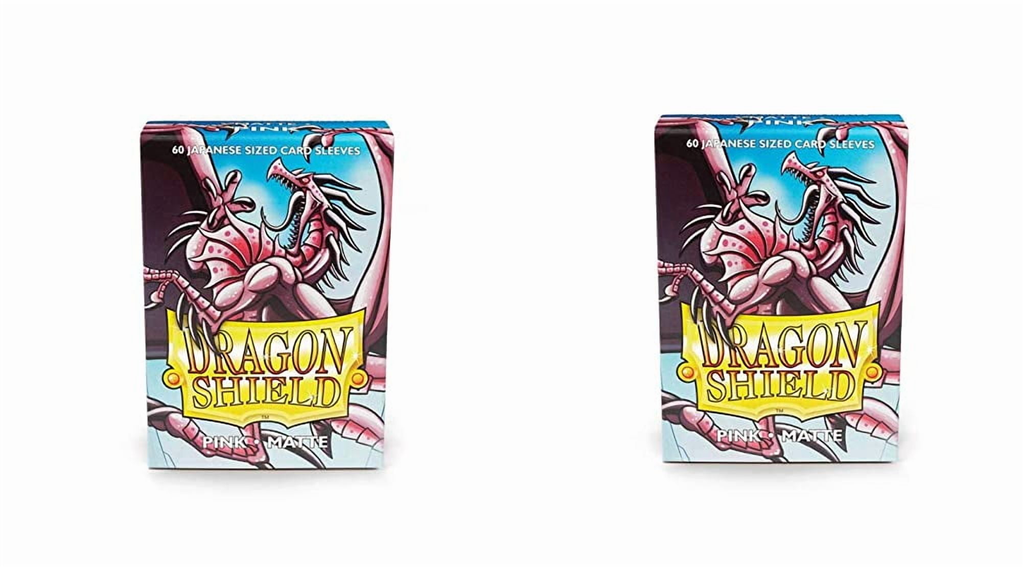 2 Packs Dragon Shield Matte Mini Japanese Pink 60 ct Card Sleeves Value Bundle!