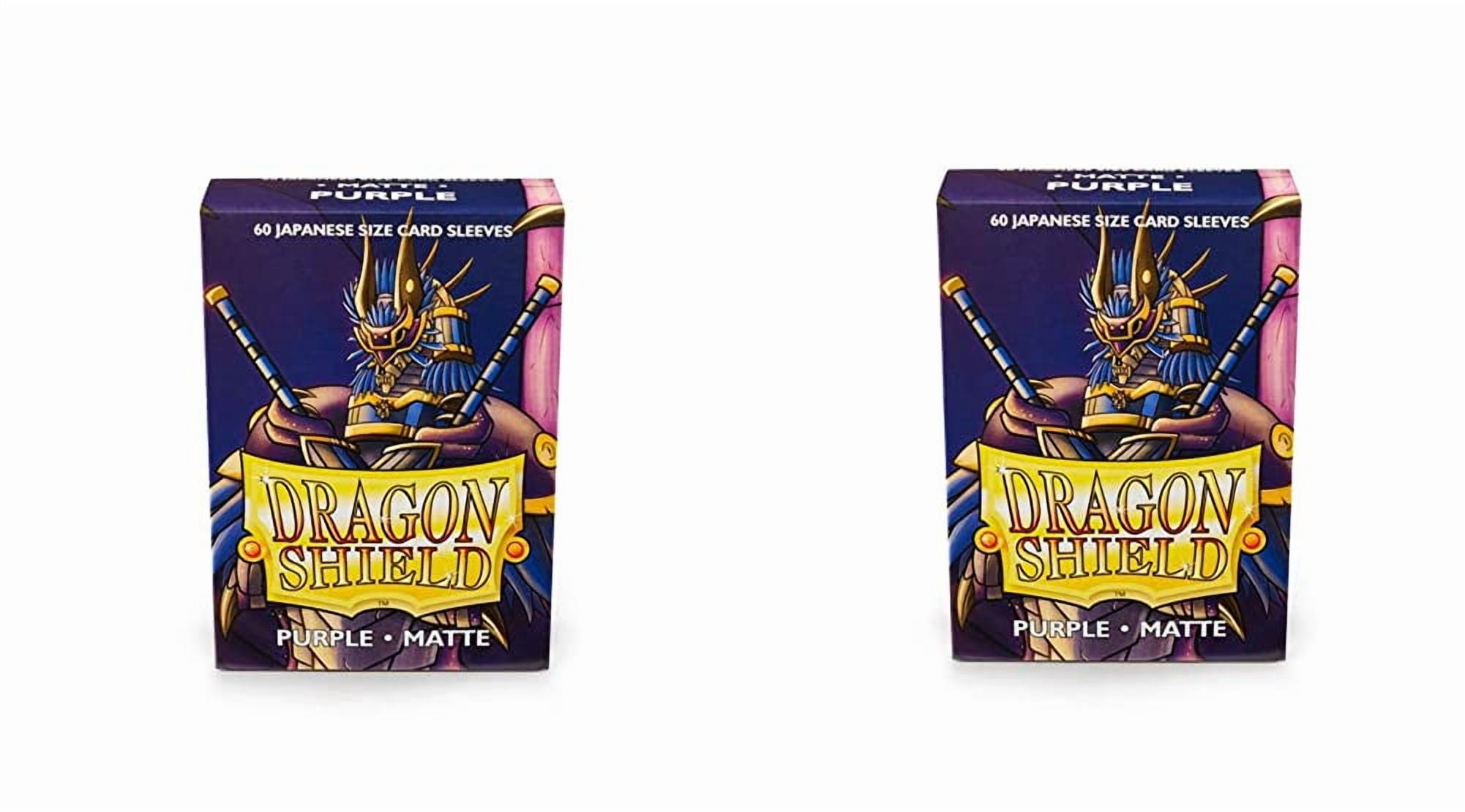 2 Packs Dragon Shield Matte Mini Japanese Purple 60 ct Card Sleeves Value Bundle!