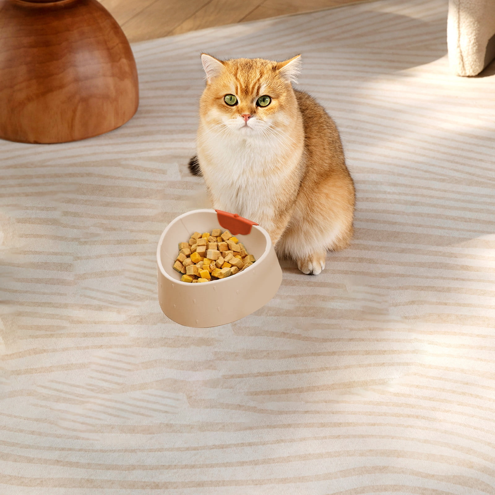 2 Packs Elevated Cat Bowls Raised Cat Food Bowl Cute Kitten Pet Dish, Ceramic Pet Feeder Food Water Bowl Protect Spine Anti-Vomiting Whisker Friendly Non-Slip Dishwasher Safe Avoid-knockover