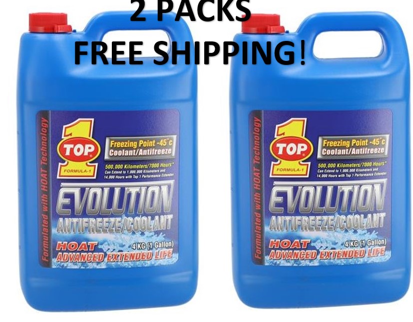 2 Packs Evolution ANTIFREEZE/ COOLANT Hybrid Organic Acid Technology