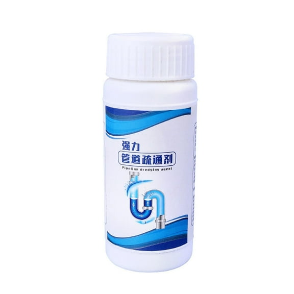 2 Packs Fast Foaming Drain Cleaner Powder Enzyme Powered Toilet Sink Pipe Unclogger for Kitchen Bathroom Shower Drainage 110g Alkaline Surfactant Clog Remover