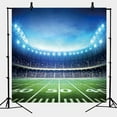 thumbnail image 1 of 2 Packs Football Field Photography Backdrop Football Field AuditoriumLight Themed Party Backdrop 5x3ft, 1 of 7