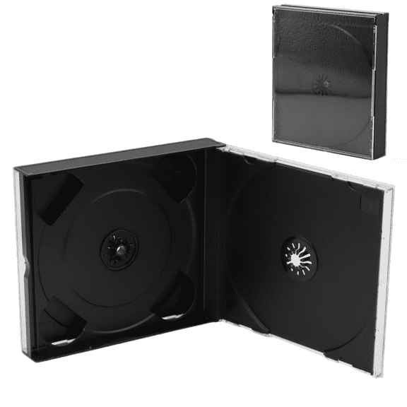 2 Packs For Sony PlayStation 1 PS1 Quad 4-Disc CD Video Game Replacement Case Holder