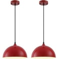 2 Packs GUSTELL Red Kitchen Pendant Light 11.8inches ,Kitchen Light