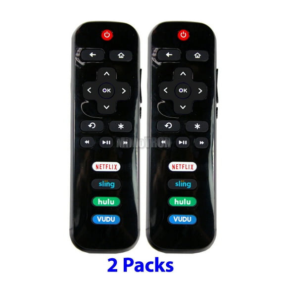 2-Packs Generic TCL RC280 Smart TV Remote Control with VUDU & HULU Shortcuts
