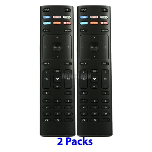 2-Packs Generic Vizio XRT136 4K UHD Smart TV Remote Control with App Shortcuts