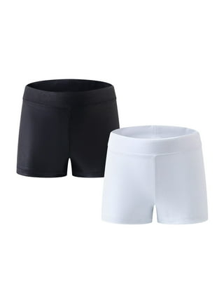 Girls white compression shorts clearance