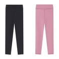 thumbnail image 1 of 2 Packs Girls Athletic Leggings Kids Dance Running Yoga Pants Workout Active Dance Tights, Size 4-10T, 1 of 8