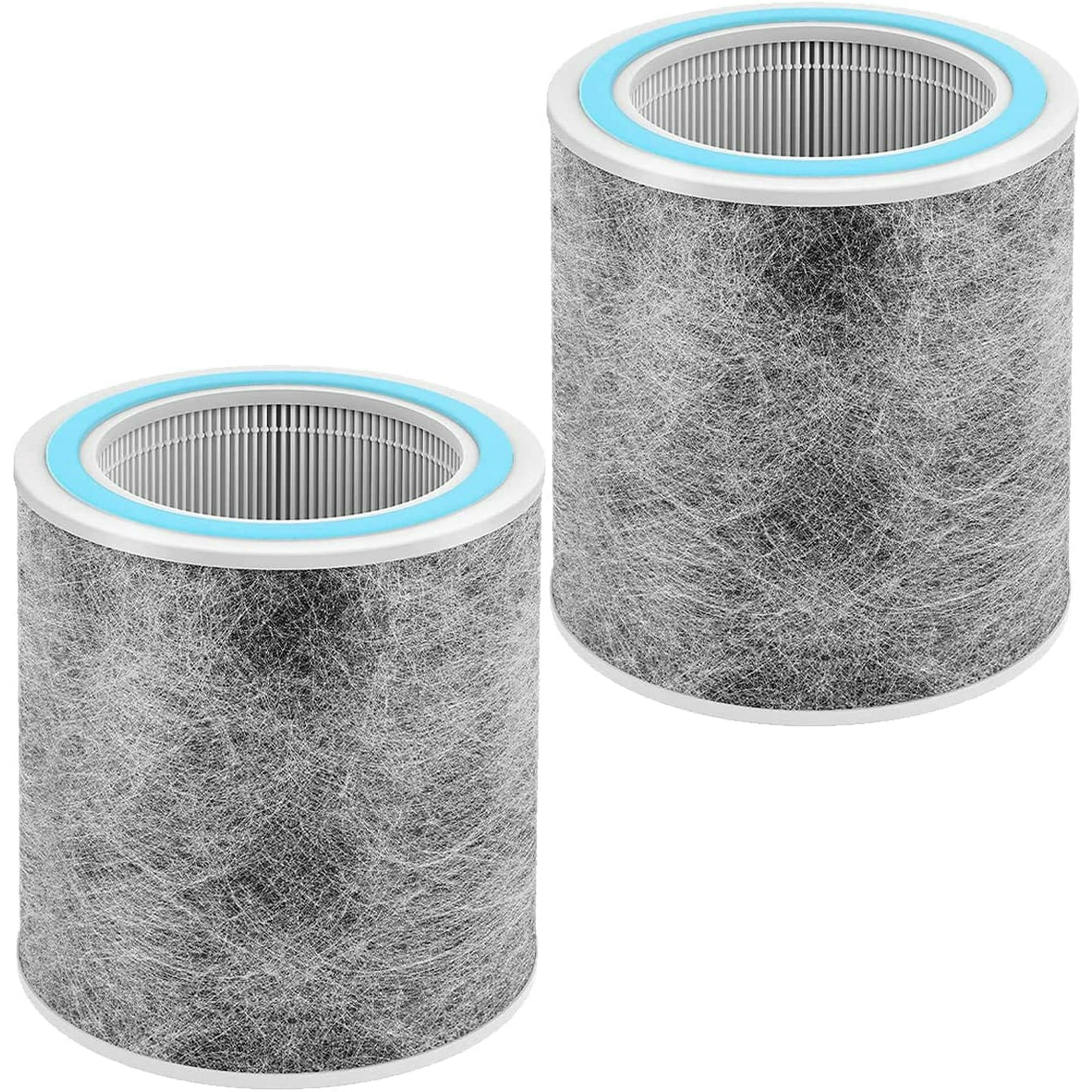 2 Packs HP100 Replacement Filter, Filter Replacement for Shark HP102 & HC452 Air Purifier, 3-in-1 H13 Grade True HEPA for 99.97% of Particles, Replace Part #HE1FKPET, HE1FKBAS