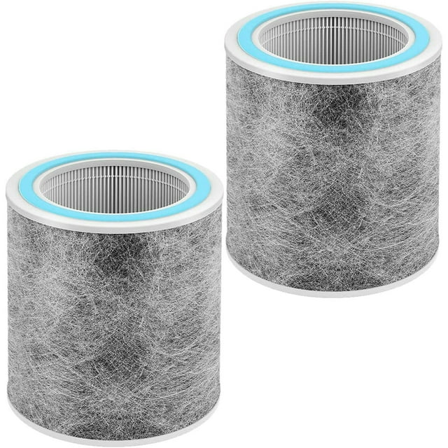 2Pack HP100 Shark Air Purifier Filter, 3in1 H13 HEPA, For HP102