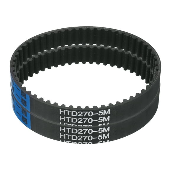 Uxcell 2 pack HTD-5M Rubber Timing Belt 54 Teeth, 270mm Pitch Length x 15mm Width x 3.6mm Height, Pulley Timing Belt