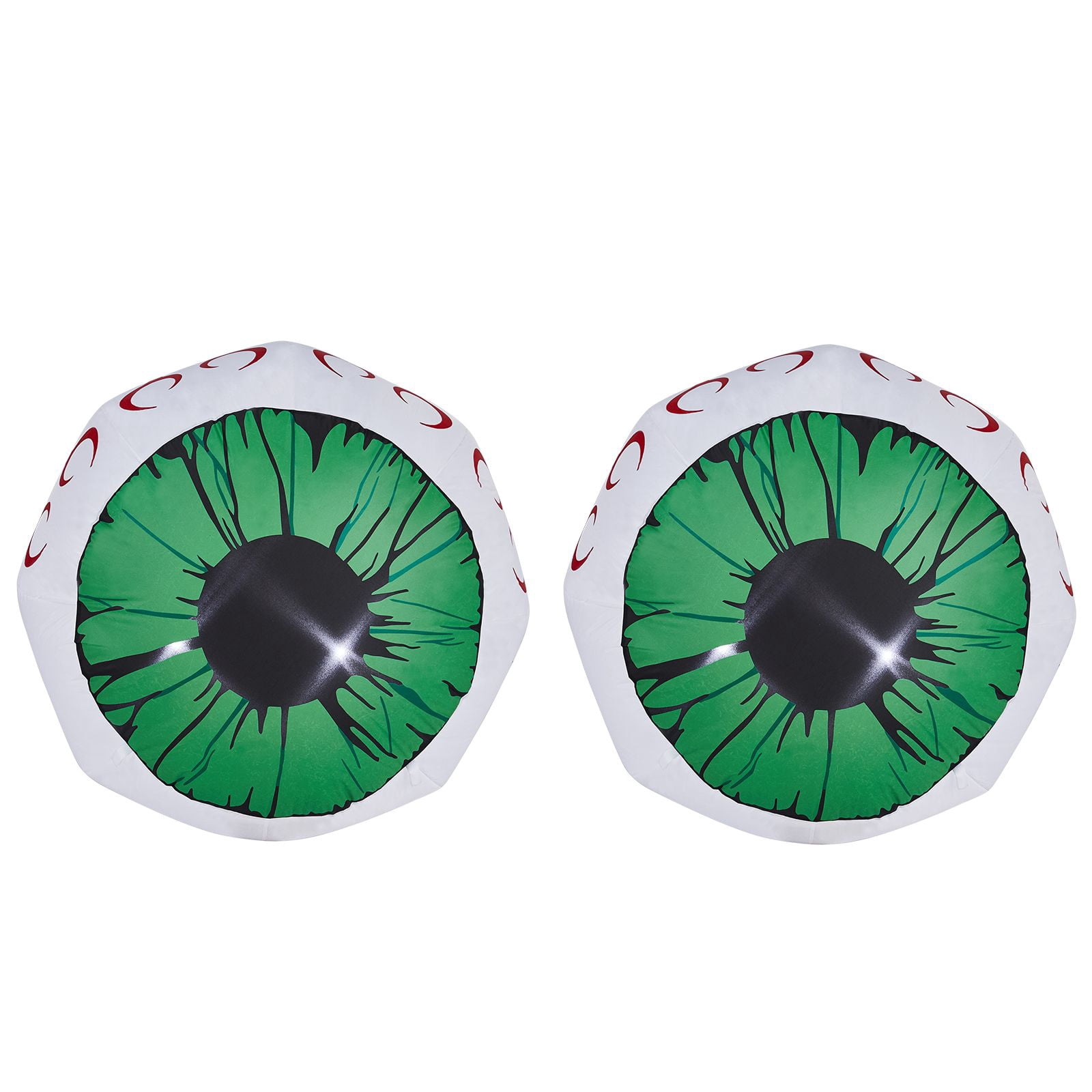 2 Packs Halloween Inflatables Large Set of Lighted Eyes Decoration, 3FT Blow Ups Green Eyes for Yard, Halloween Decor with LEDs Party Supplies Blow up Decoration for Indoor Outdoor