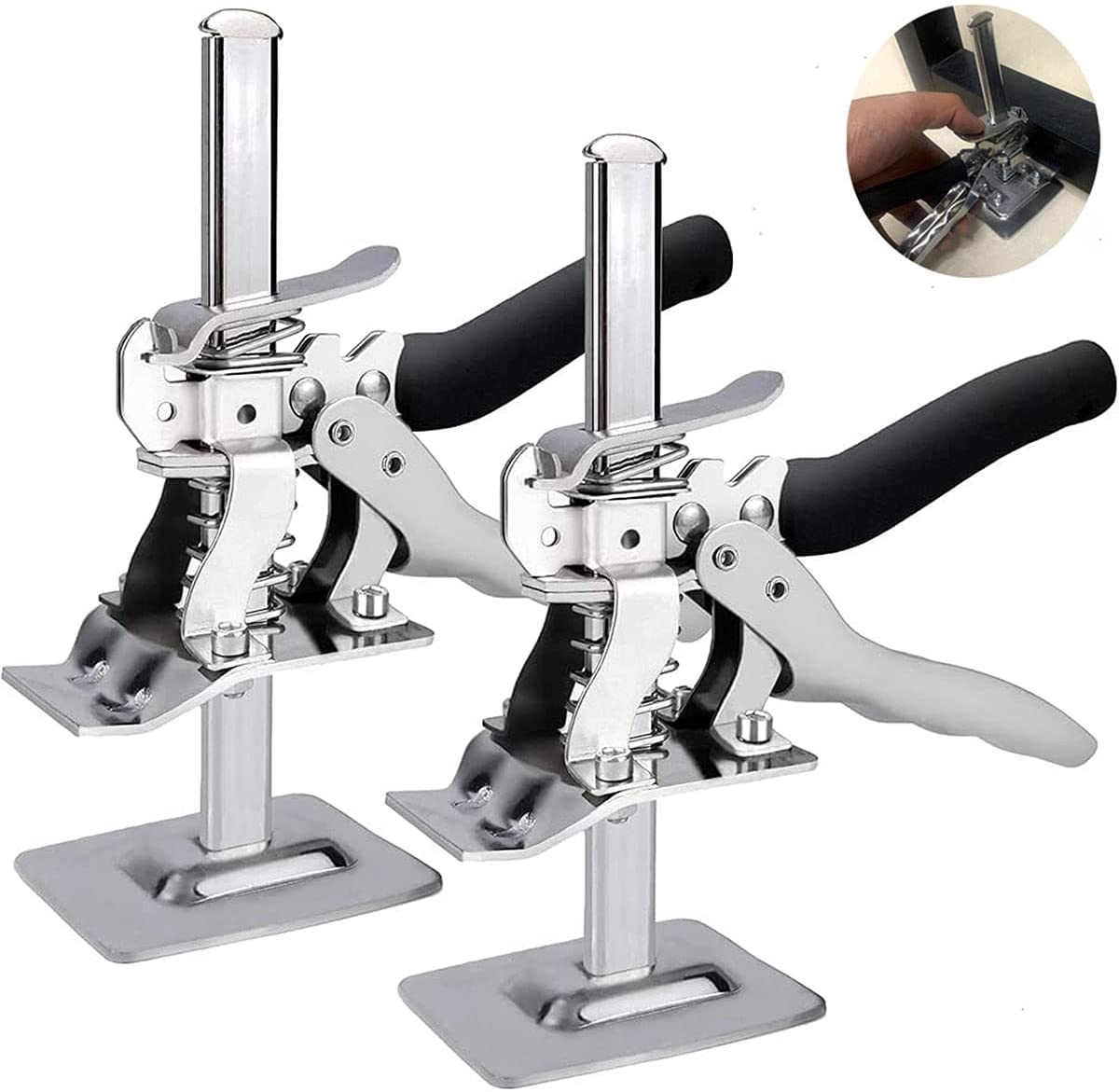 2 Packs Hand Lifting Tool Jack, Labor-saving Arm Jack, The Height can be  Raised by 5-100mm, Door Panel Drywall Lifting Cabinet, Up to 265 lb, Board