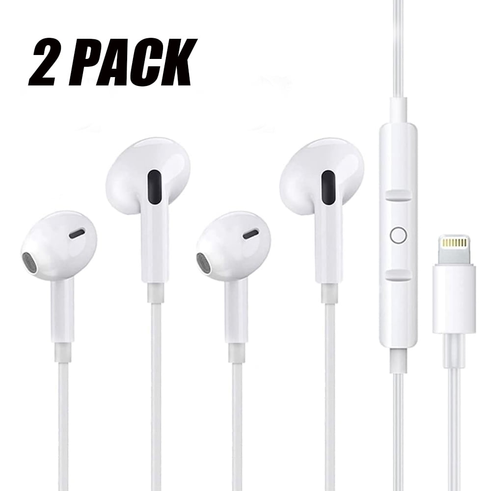 2 Packs Headphones Wired for iPhone, Compatible for iPhone Earbuds