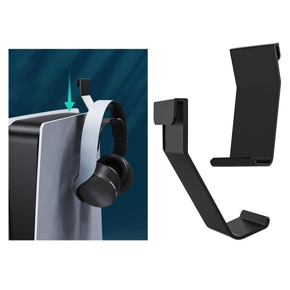 2 Packs Headset Headphone Hanger Holder Controller Stand Mount Hanging Bracket Hooks for Console