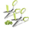 thumbnail image 1 of 2 Packs Herb Scissors Set - Herb Scissors with 5 Blades and Cover, Herb shears with 3 Blades, Shred Silk Knife, Cool Kitchen Gadgets for Cutting Fresh Garden Herbs. Also Used for Cutting Paper., 1 of 8