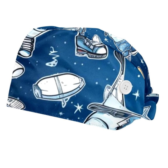 2 Packs Ice Hockey Working Cap with Buttons