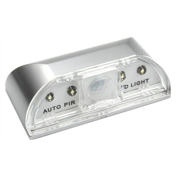 2 Packs Infrared Door Lock Sensor Light with Motion Detection LED Night Light for Hallway Bathroom Closet Human Sensor Auto On Off Battery Powered Energy Saving Guide Light