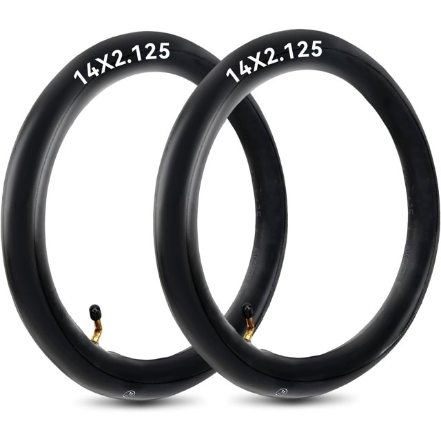 2 Packs Inner Tube 14 x 2.125, Electric Bike Tire Tube with Angled