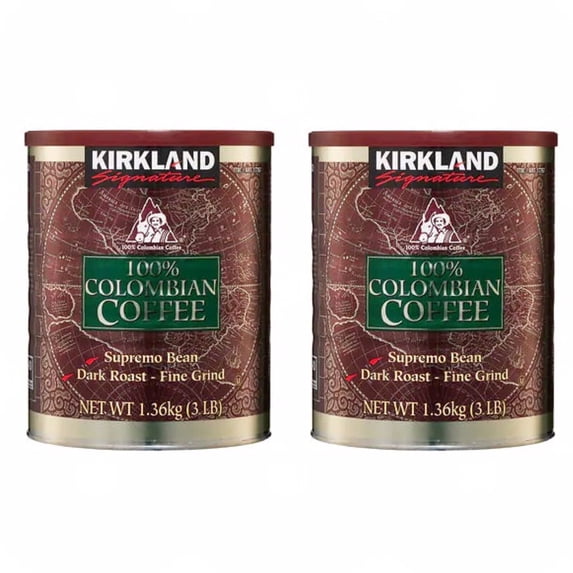 2 Packs Kirkland Signature 100% Colombian Coffee 3 LB Total 6 LB