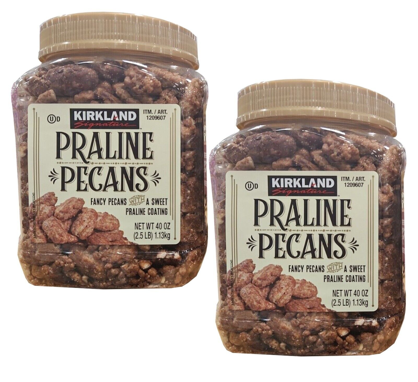 2 Packs Kirkland Signature Praline Pecans 40 oz Each Pack, Total 80 oz