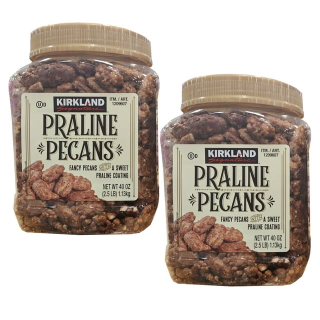 2 Packs Kirkland Signature Praline Pecans 40 oz Each Pack, Total 80 oz