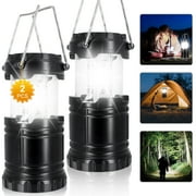 2 Packs LED Camping Lantern, Outdoor Portable Camping Lights for  Hiking, Emergency, Outage, Hurricane, Storm