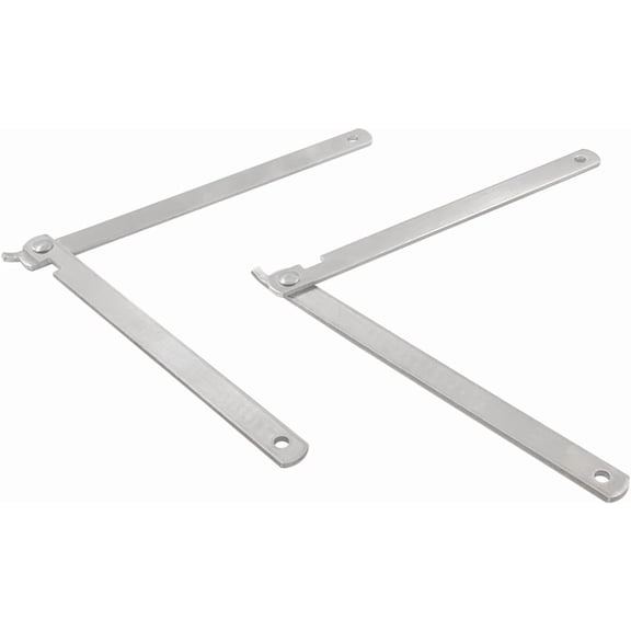 2 Packs Lid Support Hinge Soft Close, Rotatable Folding Lid Stay Hinge Heavy Duty,Stainless Steel Lid Support Bracket for Drop Front Desk Cupboard Cabinet