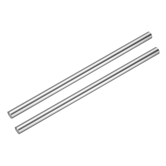 2 Packs Linear Motion Rod Shaft Guide 10mm x 200mm (0.394" x 7.87") Hardened Steel