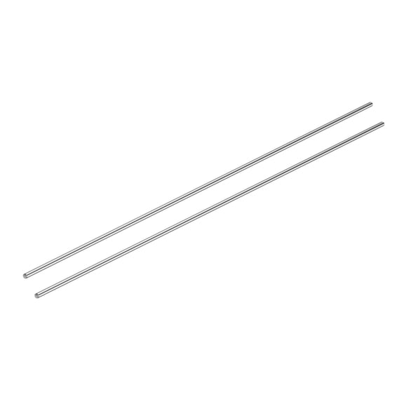 2 Packs Linear Motion Rod Shaft Guide 4mm x 300mm (0.157" x 11.81") Hardened Steel