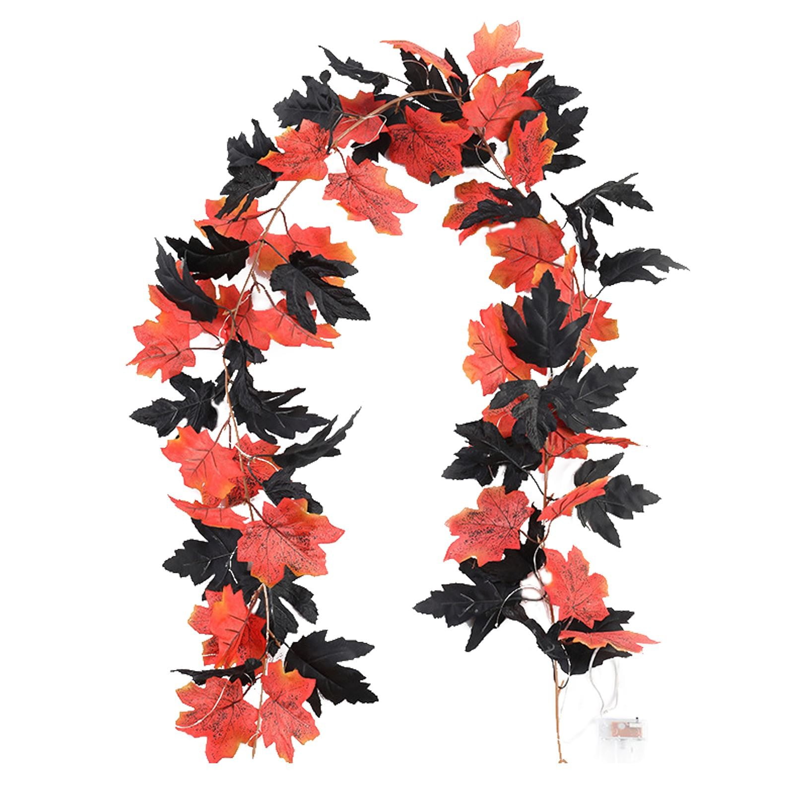 2 Packs LuClweCe Labor Day Sale Artificial flowers,Black Christmas