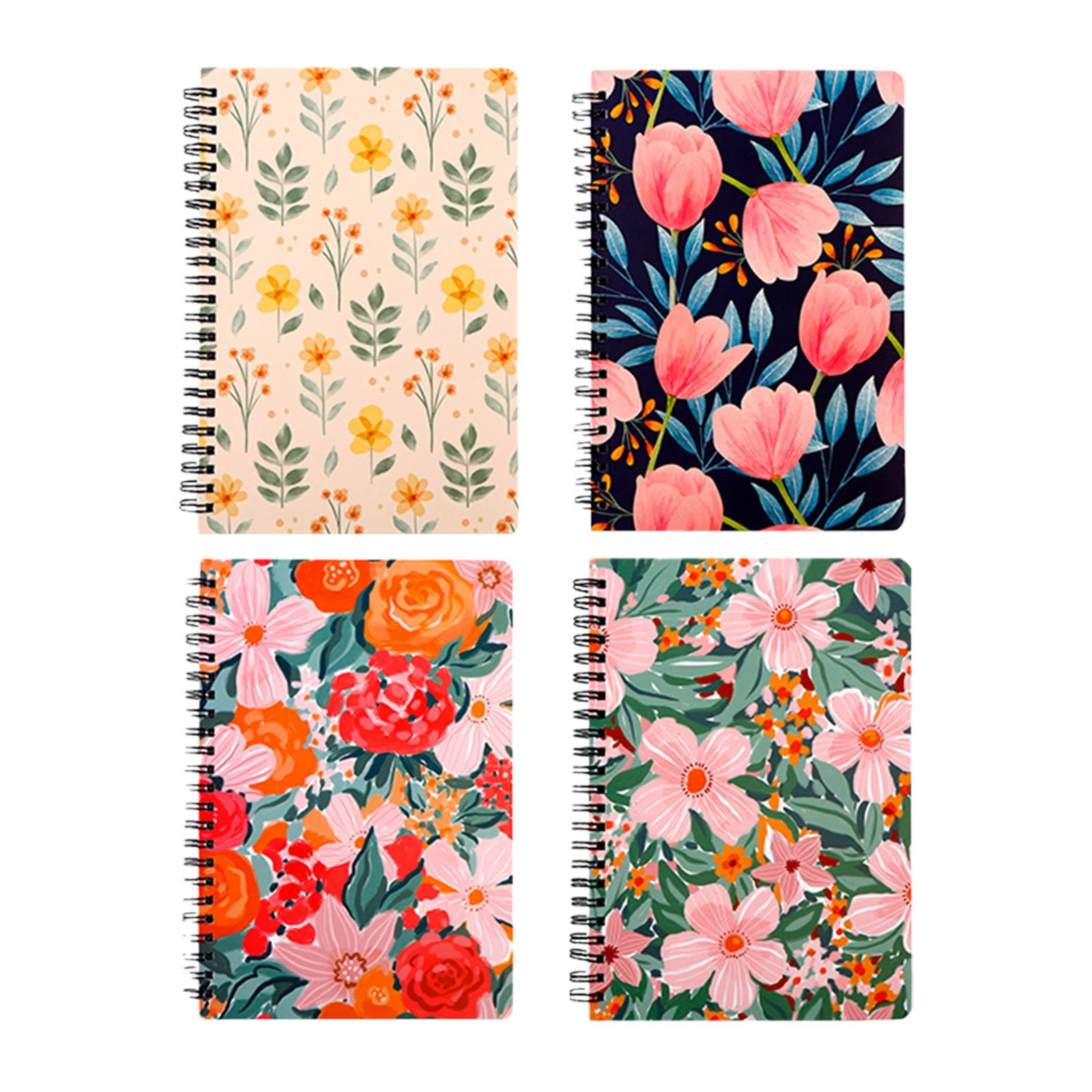 2 Packs LuClweCe Labor Day Sale Notebook,4 Pack Notebook Journal Wire