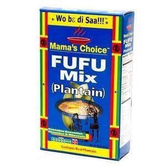 2 Packs Mama's Choice OKA4Plantain Fufu - 24oz per pack