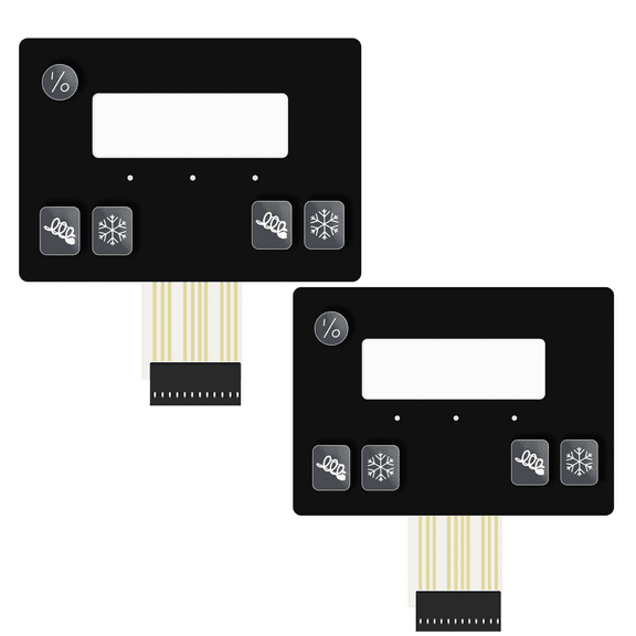 2 Packs Membrane Switch Replacement For Bunn 32126.1004 Ultra-2 Black