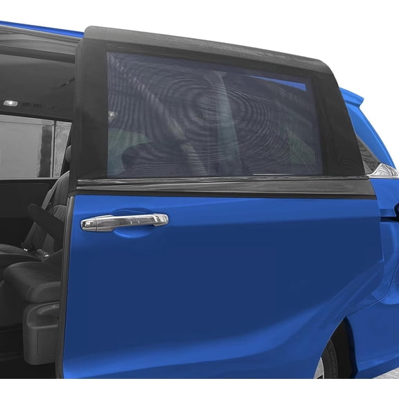 2 Packs Mesh Car Window Screen for MPV Sliding Door,Single Layer Sun Shade for Large Square Car SUV Truck Windows