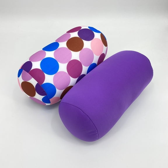 2 Packs Micro Bead Squishy Hypoallergenic Post Surgery Cylinder Roll Pillows Mix