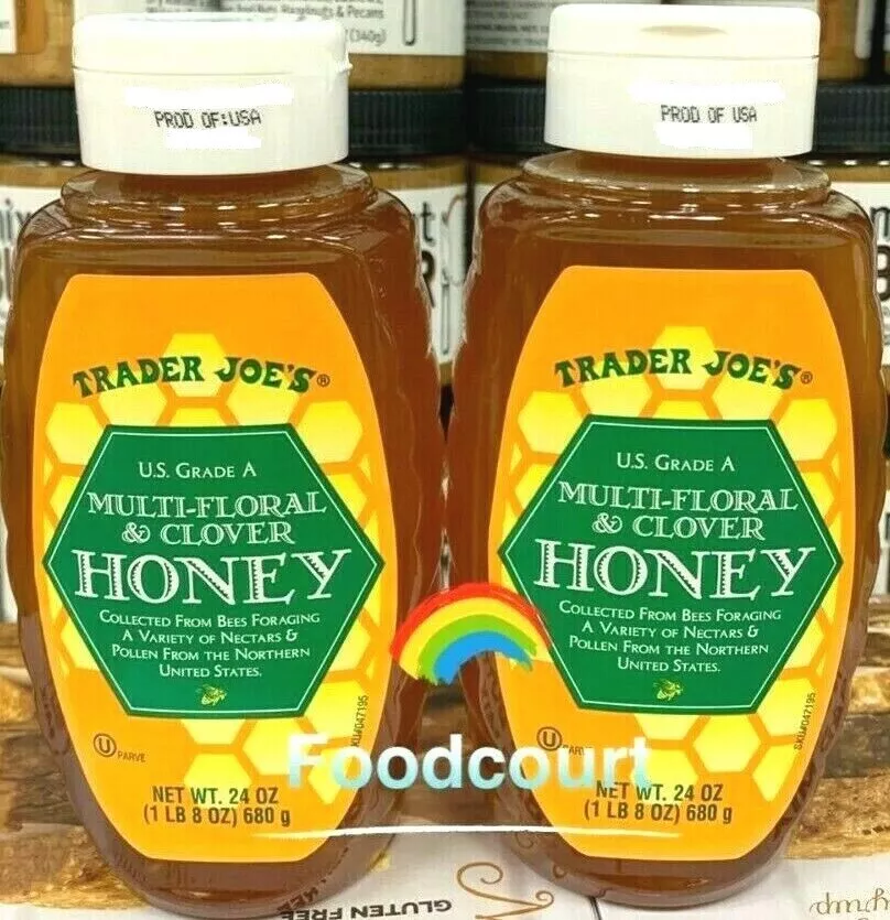 2 Packs  Multi-Floral & Clover Honey U.S. Grade A 24 oz Each Pack