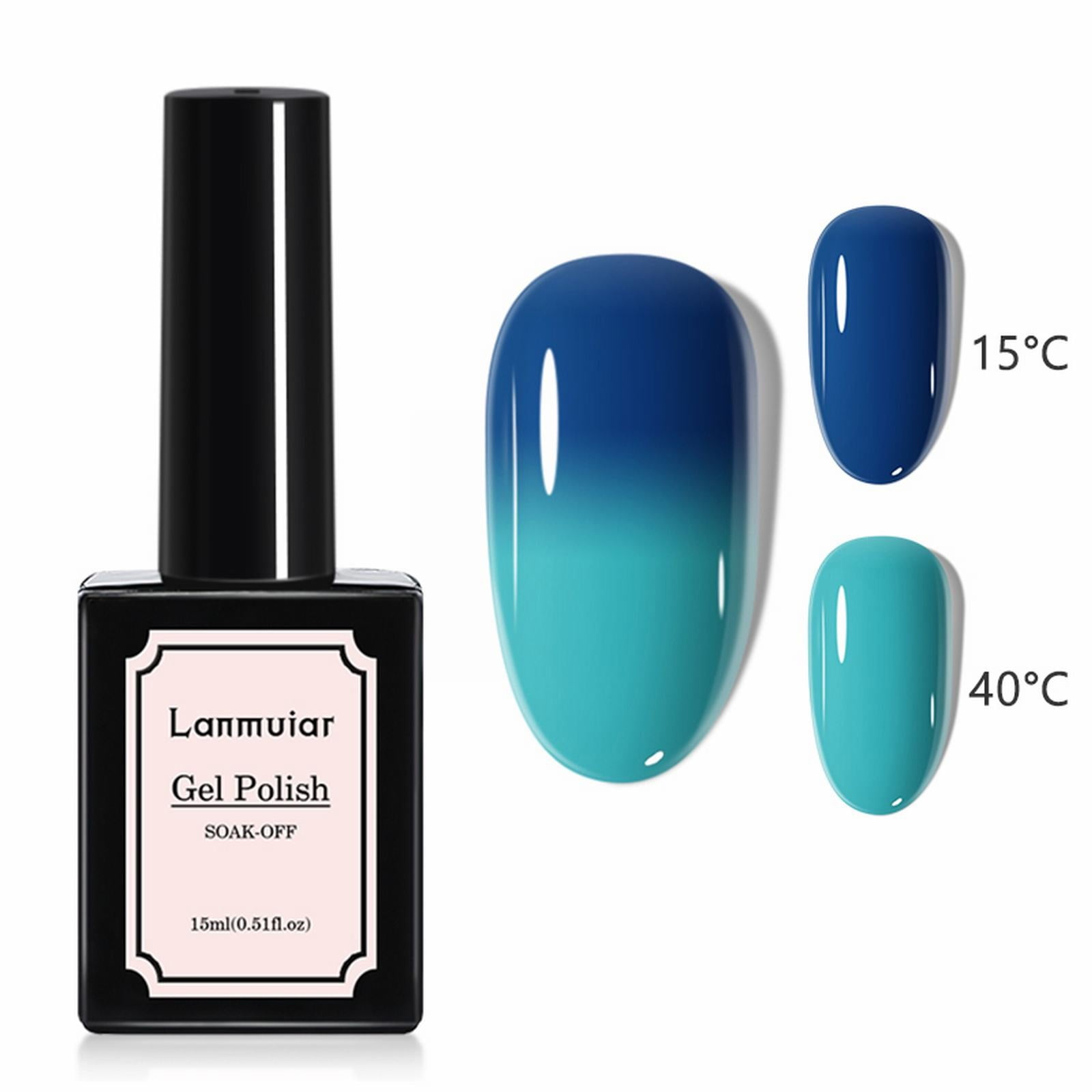 2 Packs Nail Polish,Color Changing Gel Nail Polish 1 PC Temperature