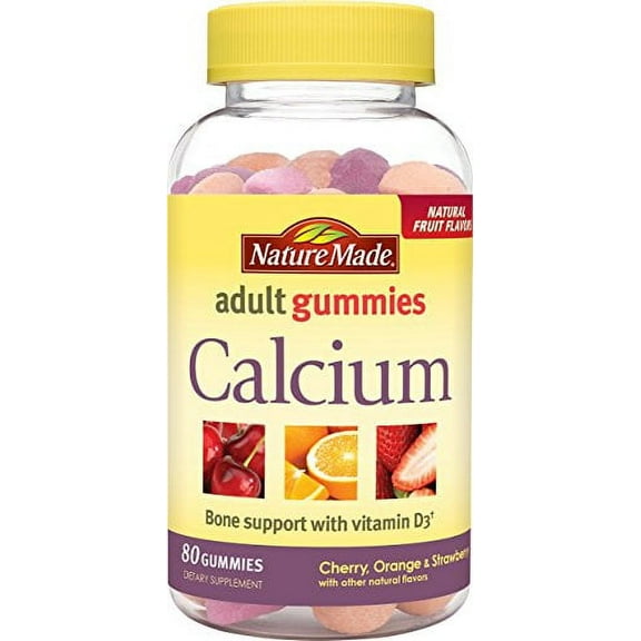 2 Packs Nature Made Adult Gummies Calcium 80 gummies Each