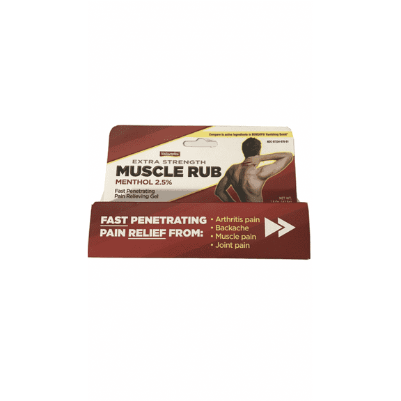 (2 Packs) Natureplex Extra-Strength Muscle Rub Gel With Menthol 2.5% For Fast Relief Of Arthritis Pain Muscle Aches 1.5 oz Each
