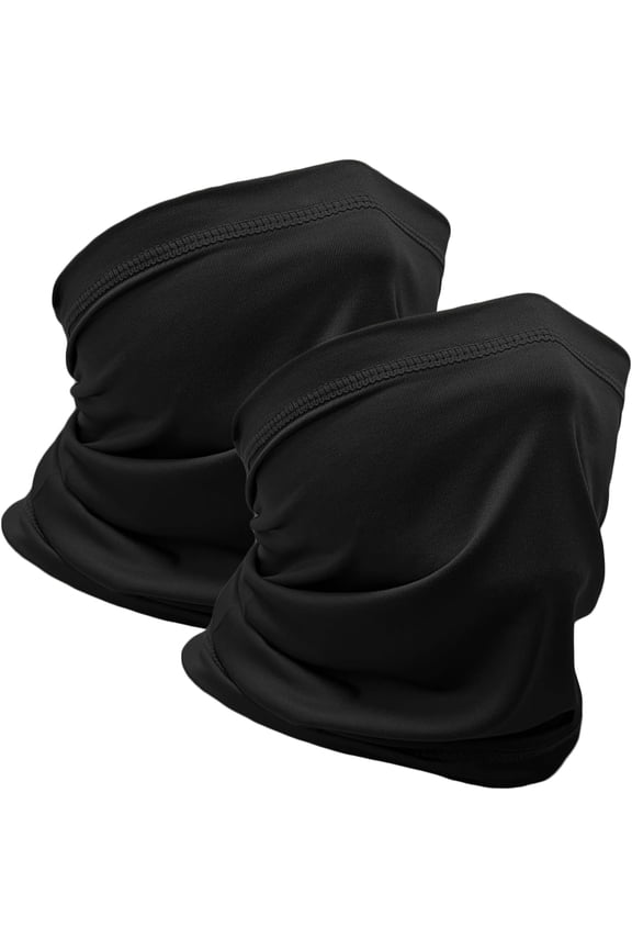 2 Packs Neck Gaiter Face Mask Scarf Gator Sun Cooling Balaclava Bandana Cover UV Protection Headwear for Men Women