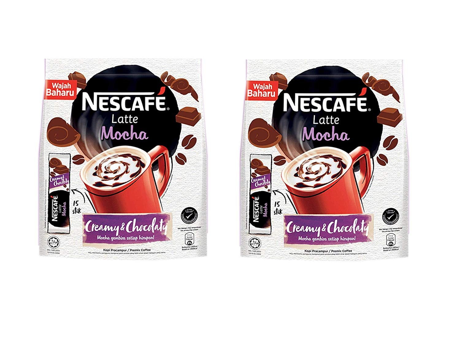 4 Packs Nescafé 3-in-1 ORIGINAL Premix Instant Coffee Single Serve Packets