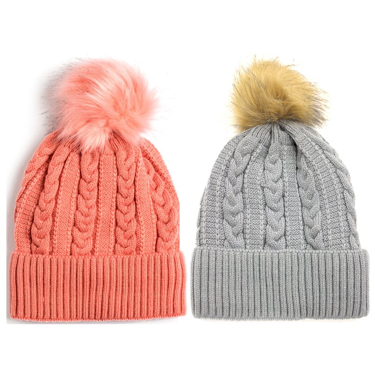 2 Packs Newbee Fashion - Women Winter Faux Fur Pom Pom  display picture 3